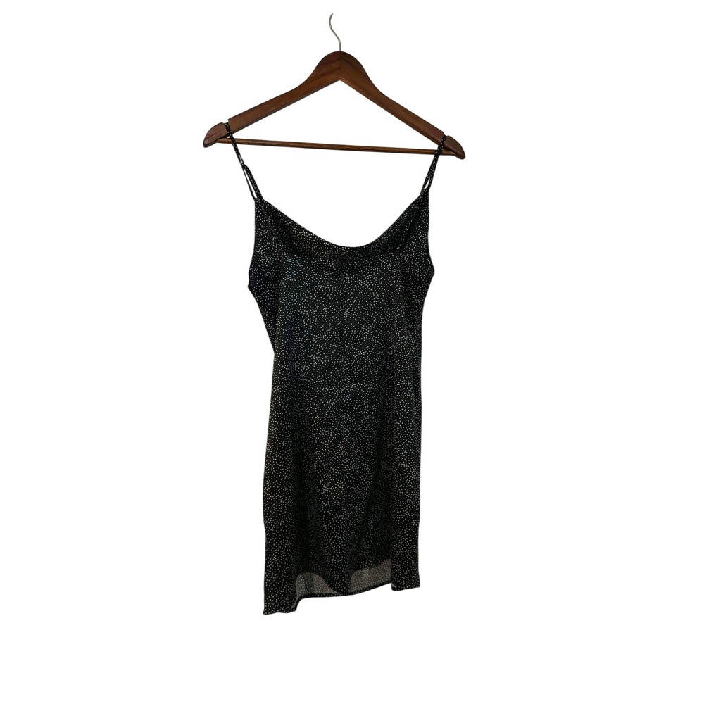 Urban Outfitters Slip Dress Women Medium Polka Dot‎ Excellent Cowl Neck Mini